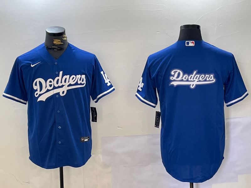 Men Los Angeles Dodgers Blank Blue Game 2024 Nike MLB Jersey style 10176->->MLB Jersey